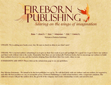 Tablet Screenshot of firebornpublishing.com